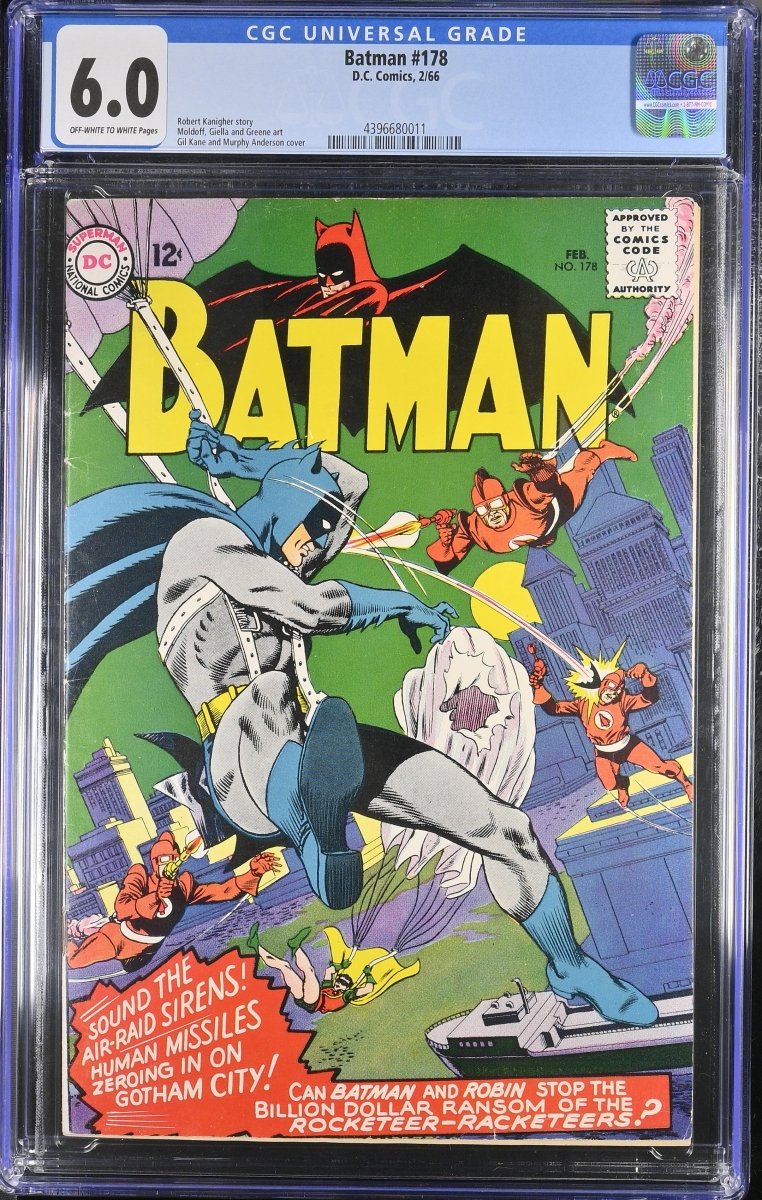 DC Batman #178 comic CGC graded 6.0