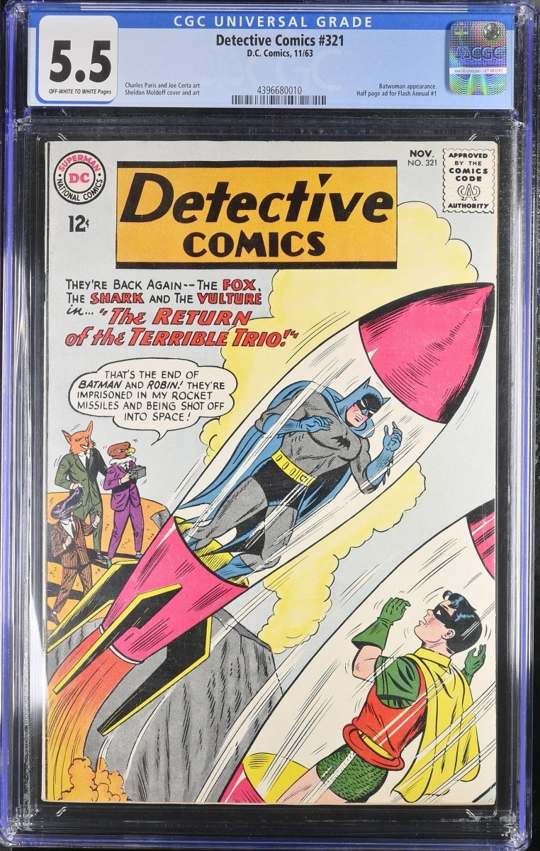 DC Detective Comics #321 comic CGC graded 5.5