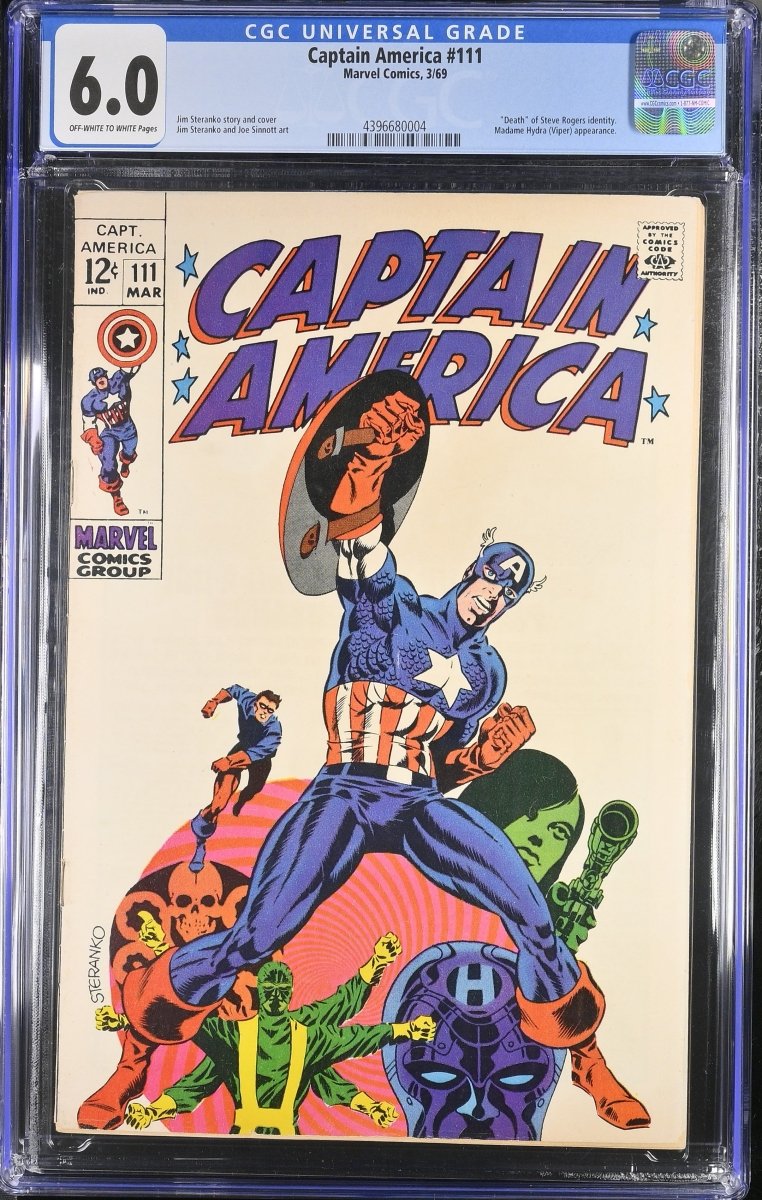 Marvel Captain America #111 Comic CGC Graded 6.0