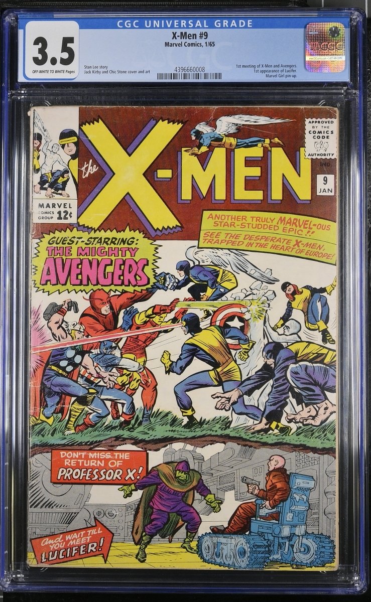 Marvel X-Men #9 comic CGC graded 3.5