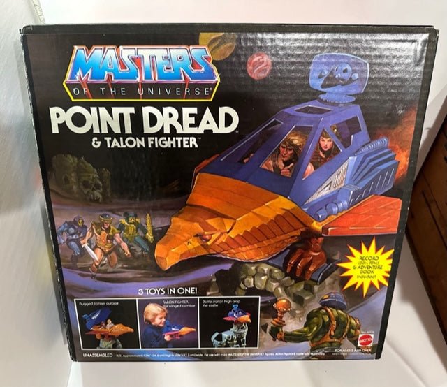 Vintage Masters of the Universe Point Dread & Talon Fighter 1983 (Complete in open box)