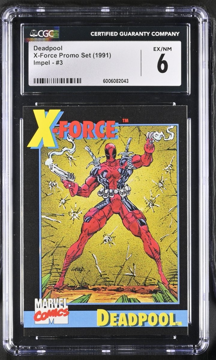 1991 Impel Marvel X - Force Promo Deadpool #3 CGC 6 EX/NM