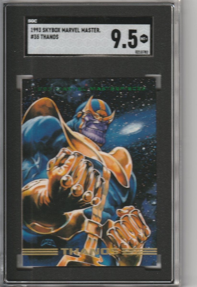 1993 Marvel Masterpieces #35 THANOS Avengers SGC 9.5 Gem Mint MCU Graded Card