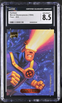Load image into Gallery viewer, 1994 Fleer Marvel Masterpieces Cyclops #25 CGC 8.5 NM/MINT+
