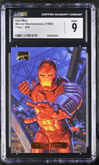 Load image into Gallery viewer, 1994 Fleer Marvel Masterpieces Iron Man #56 CGC 9 MINT
