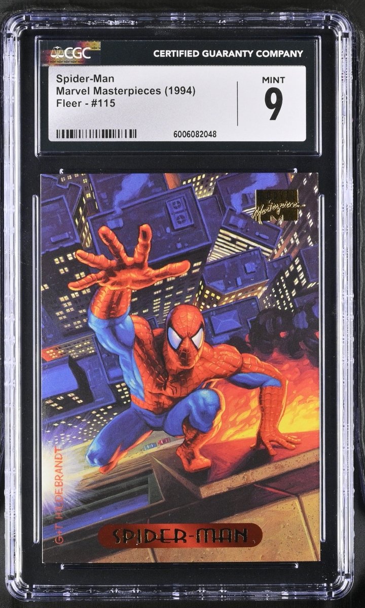 1994 Fleer Marvel Masterpieces Spider - Man #115 CGC 9 MINT