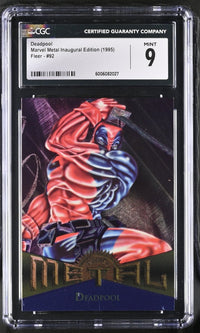 Load image into Gallery viewer, 1995 Marvel Metal Inaugeral Ed. Deadpool #92 CGC 9 MINT
