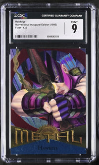 Load image into Gallery viewer, 1995 Marvel Metal Inaugeral Ed. Hawkeye #22 CGC 9 MINT
