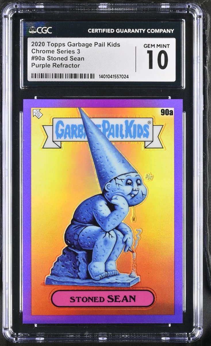 2020 Topps Garbage Pail Kids Chrome series 3 Stoned Sean Purple Refractor #90A CGC 10 GEM MINT