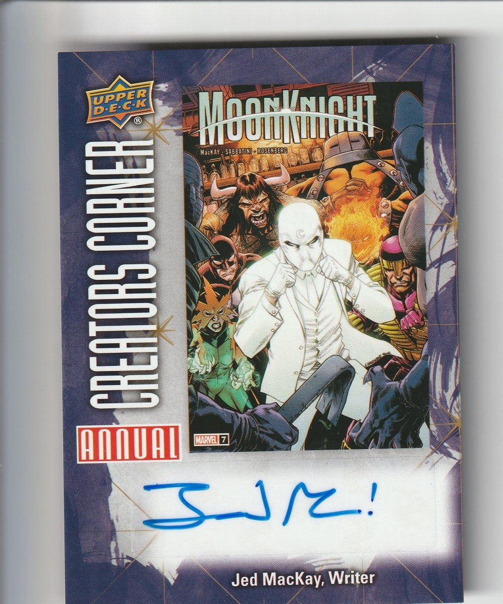 2022 - 2023 Marvel Annual Creators Corner Moon Knight #CC10 signed Jed Mackey