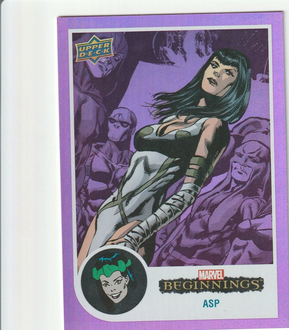 2022 Marvel Beginnings Volume 2 series 1 Asp Violet Rainbow #110 RARE!