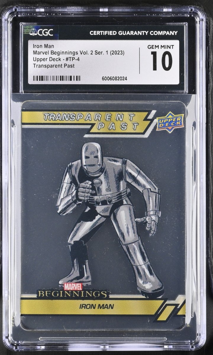 2023 Marvel Beginnings Vol.2 Ser.1 Iron Man Transparent Past #TP - 4 CGC 10 GEM MINT