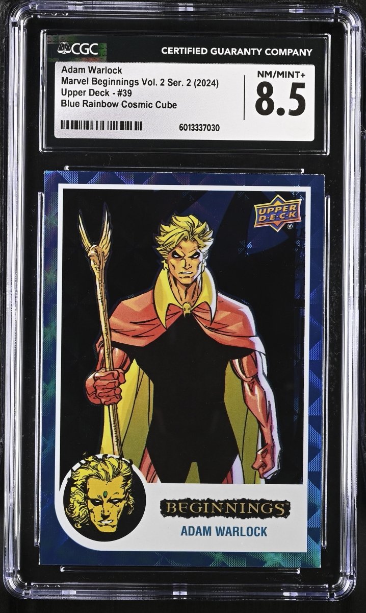 2024 Marvel Beginnings Vol. 2 Ser. 2 Adam Warlock Blue Cosmic Cube CGC 8.5 NM/MINT+