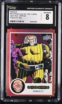 Load image into Gallery viewer, 2024 Marvel Beginnings Vol. 2 Ser. 2 Charlie - 27 Flipped FX Red CGC 8 NM/MINT
