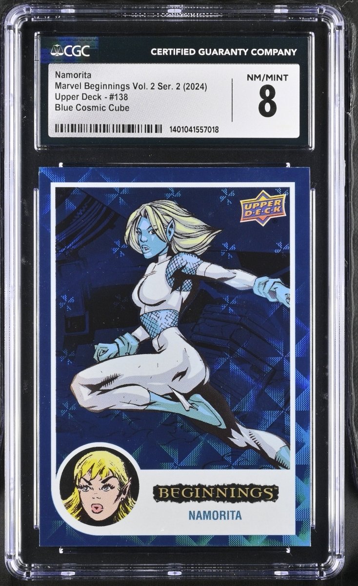 2024 Marvel Beginnings Volume 2 series 2 Namorita Blue Cosmic Cube #138 CGC 8 NM/MINT