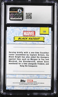 Load image into Gallery viewer, 2024 Marvel Chrome Topps Black Knight Web Refractor CGC 9 MINT
