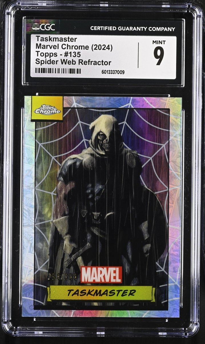 2024 Marvel Chrome Topps Taskmaster Web Refractor CGC 9 MINT