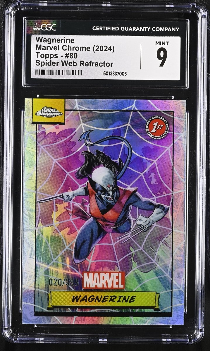 2024 Marvel Chrome Topps Wagnerine Web Refractor CGC 9 MINT