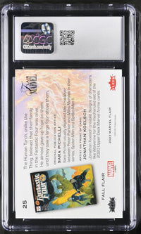 Load image into Gallery viewer, 2024 Marvel Flair Human Torch Fall Flair #25 CGC 10 GEM MINT
