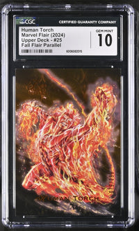 Load image into Gallery viewer, 2024 Marvel Flair Human Torch Fall Flair #25 CGC 10 GEM MINT
