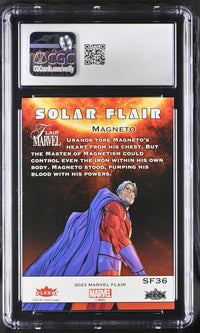 Load image into Gallery viewer, 2024 Marvel Flair Magneto Solar Flair SSP #SF36 CGC 9 MINT
