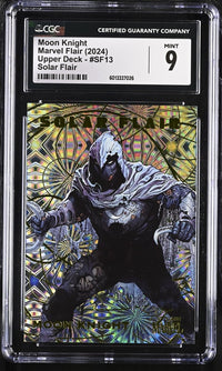 Load image into Gallery viewer, 2024 Marvel Flair Moon Knight Solar Flair CGC 9 MINT
