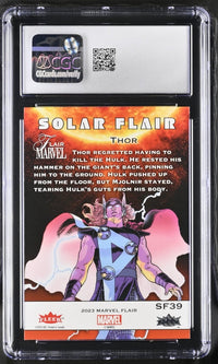 Load image into Gallery viewer, 2024 Marvel Flair Thor Solar Flair SSP #SF39 CGC 10 GEM MINT

