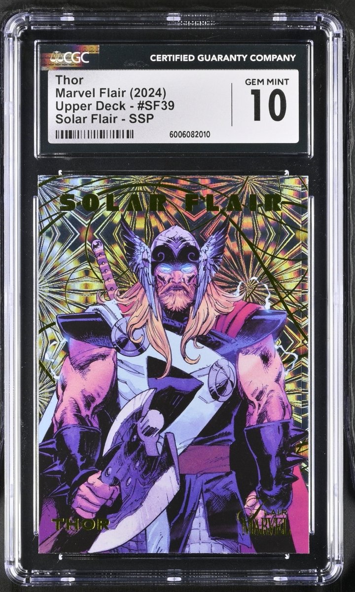 2024 Marvel Flair Thor Solar Flair SSP #SF39 CGC 10 GEM MINT