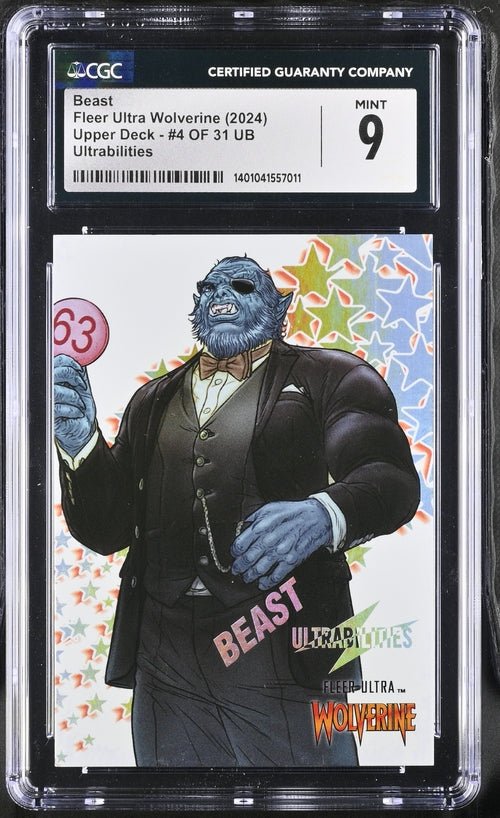 2024 Marvel Fleer Ultra Wolverine Beast Ultra Abilities #4 CGC 9 MINT