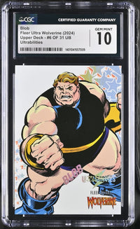 Load image into Gallery viewer, 2024 Marvel Fleer Ultra Wolverine Blob Ultra Abilities #6 CGC 10 GEM MINT

