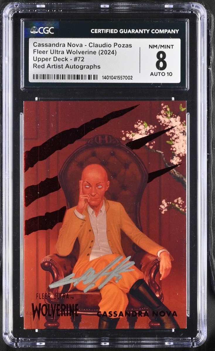 2024 Marvel Fleer Ultra Wolverine Cassandra Nova Red artist autograph #72 CGC 8 NM/MINT