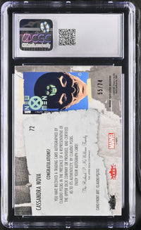 Load image into Gallery viewer, 2024 Marvel Fleer Ultra Wolverine Cassandra Nova Red artist autograph #72 CGC 8 NM/MINT
