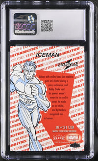 Load image into Gallery viewer, 2024 Marvel Fleer Ultra Wolverine Iceman Ultra Abilities #19 CGC 10 GEM MINT
