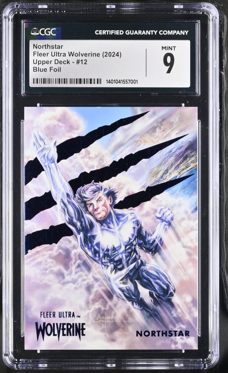 2024 Marvel Fleer Ultra Wolverine Northstar Blue foil #12 CGC 9 MINT