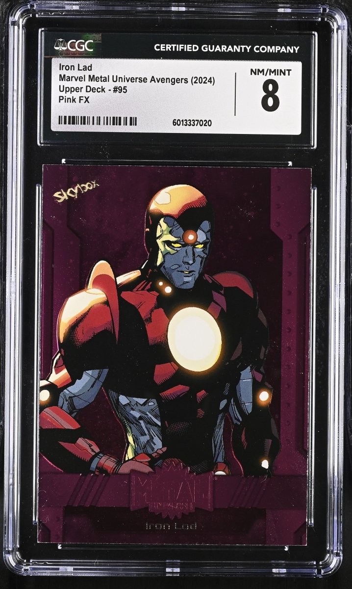 2024 Marvel Metal Avengers Iron Lad Pink FX CGC 8 NM/MINT