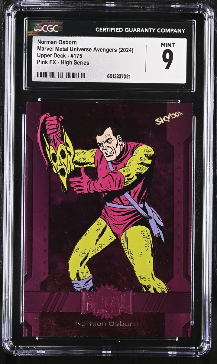 2024 Marvel Metal Avengers Norman Osborn Pink FX CGC 9 MINT