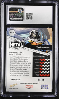 Load image into Gallery viewer, 2024 Marvel Metal Avengers Taskmaster Orange FX CGC 8 NM/MINT
