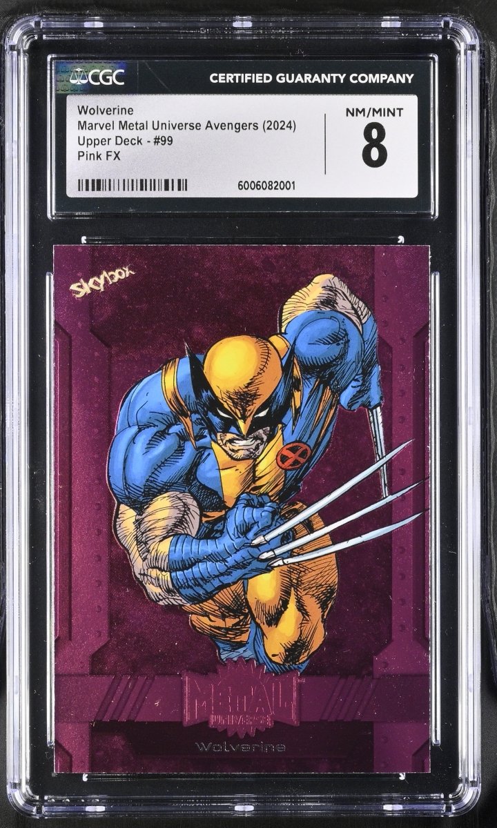 2024 Marvel Metal Wolverine Pink FX /75 #99 CGC 8 NM/MINT