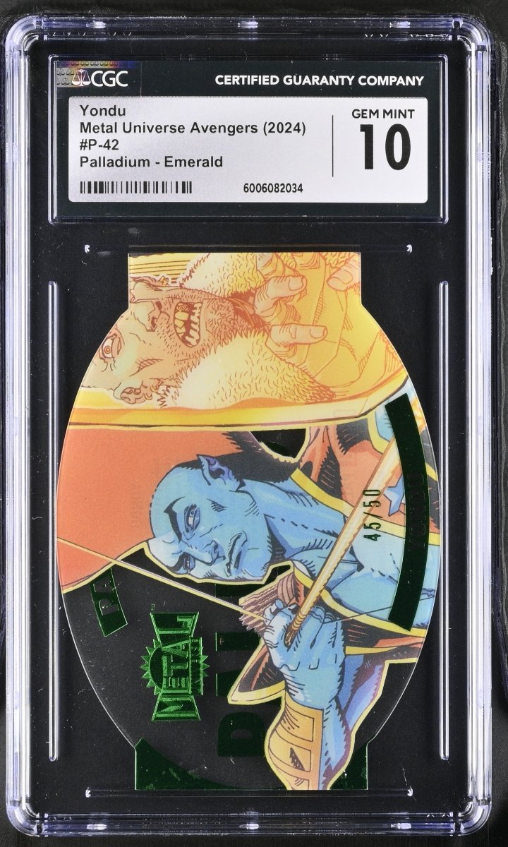 2024 Marvel Metal Yondu Emerald Palladium #P - 42 CGC 10 GEM MINT