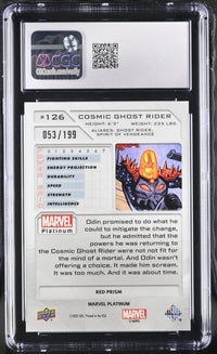 Load image into Gallery viewer, 2024 Marvel Platinum Cosmic Ghost Rider Red Prism #126 CGC 10 Gem Mint
