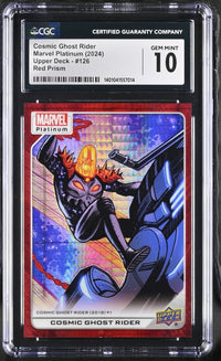 Load image into Gallery viewer, 2024 Marvel Platinum Cosmic Ghost Rider Red Prism #126 CGC 10 Gem Mint

