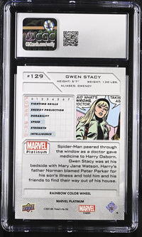 Load image into Gallery viewer, 2024 Marvel Platinum Gwen Stacy Rainbow Color Wheel CGC 10 GEM MINT
