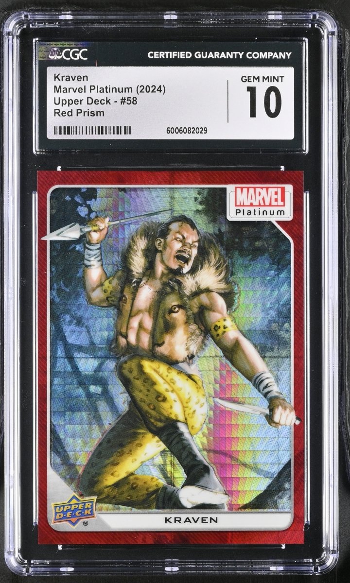 2024 Marvel Platinum Kraven Red Prism /199 #58 CGC 10 GEM MINT