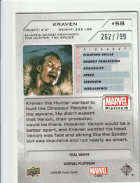 Load image into Gallery viewer, 2024 Marvel Platinum Kraven Teal Wave #58 262/799
