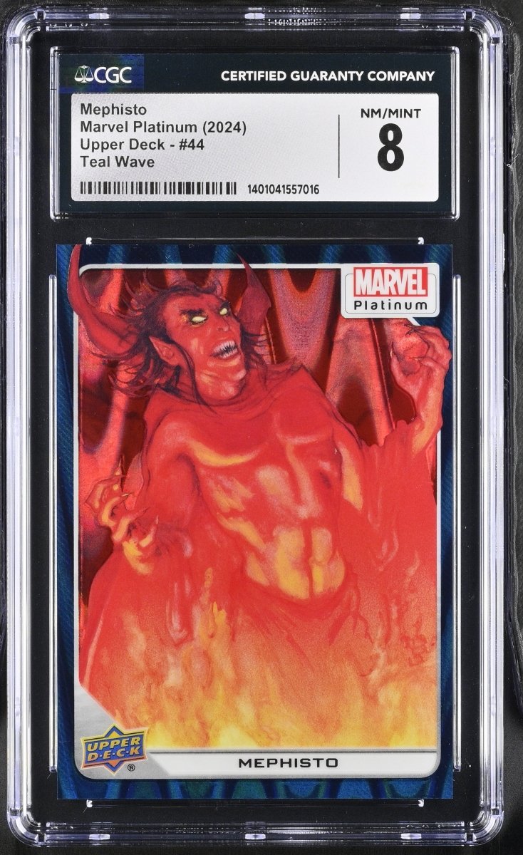 2024 Marvel Platinum Mephisto Teal Wave #44 CGC 8 NM/MINT