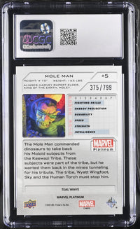 Load image into Gallery viewer, 2024 Marvel Platinum Mole Man Teal Wave #5 CGC 8 NM/MINT
