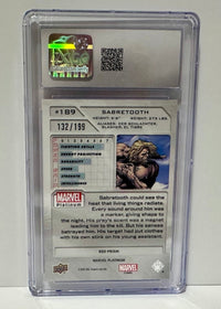 Load image into Gallery viewer, 2024 Marvel Platinum Sabretooth Red Prism #189 CGC 10 Gem Mint

