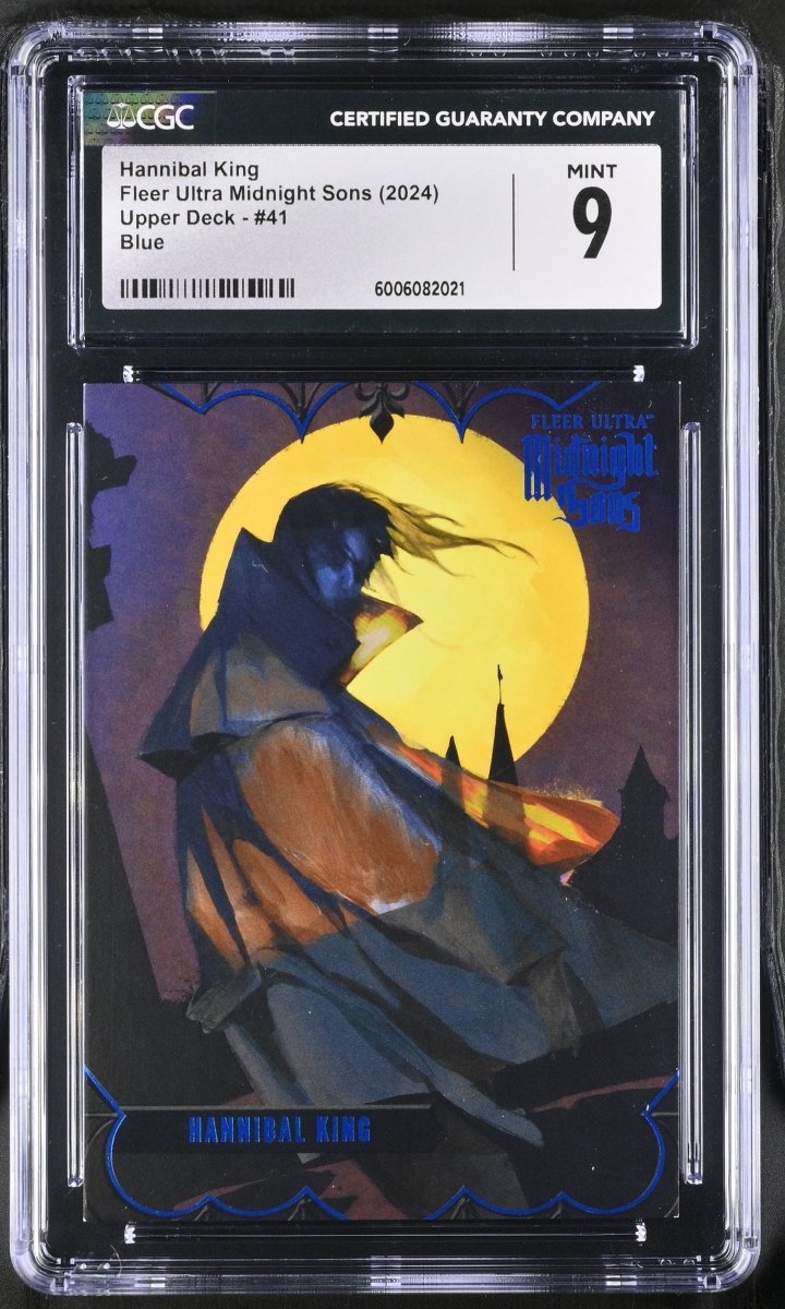 2024 Marvel Ultra Midnight Sons Hannibal King Blue Foil #41 CGC 9 MINT