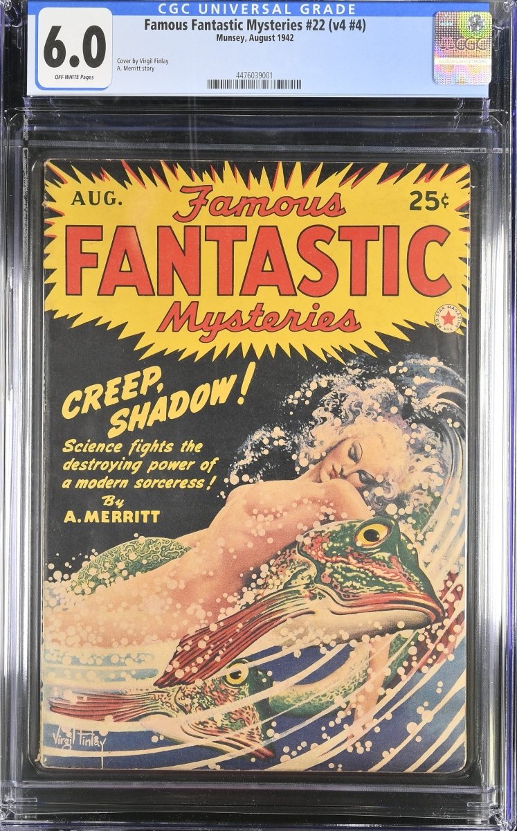 Famous Fantastic Mysteries Volume 4 #4 CGC graded 6.0