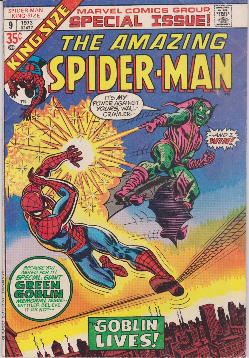 Marvel Amazing Spider - Man annual #9 1972 F/VF